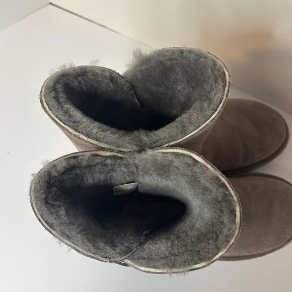 UGG AUSTRALIA Constantine Winter Fur Wool Winter Suede Boots Women Comfy Slip On - Picture 6 of 7